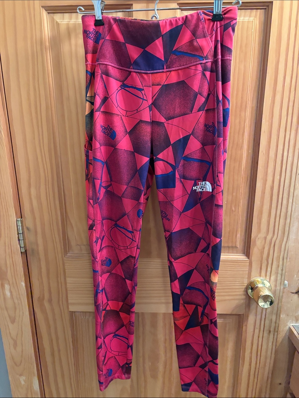 The North Face Kids Geometric Pink & Navy Leggings